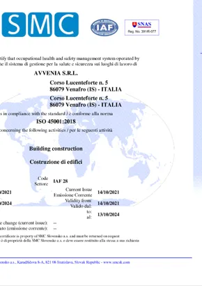 Certificazione Avvenia – documento 9