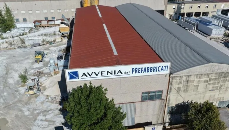Lavorazioni all'interno dello stabilimento Avvenia