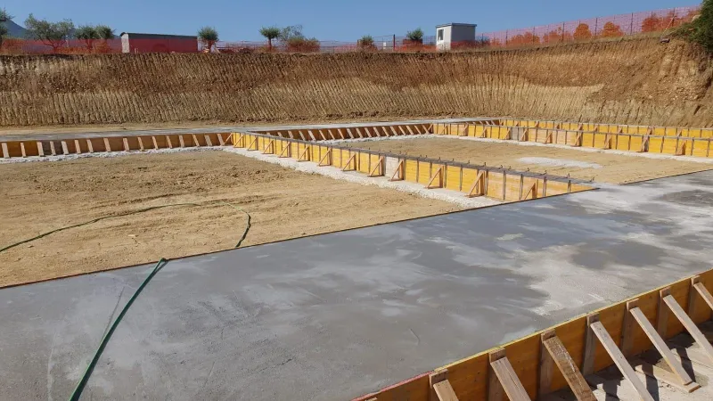 Istituto Giordano – fase di lavorazione in cantiere