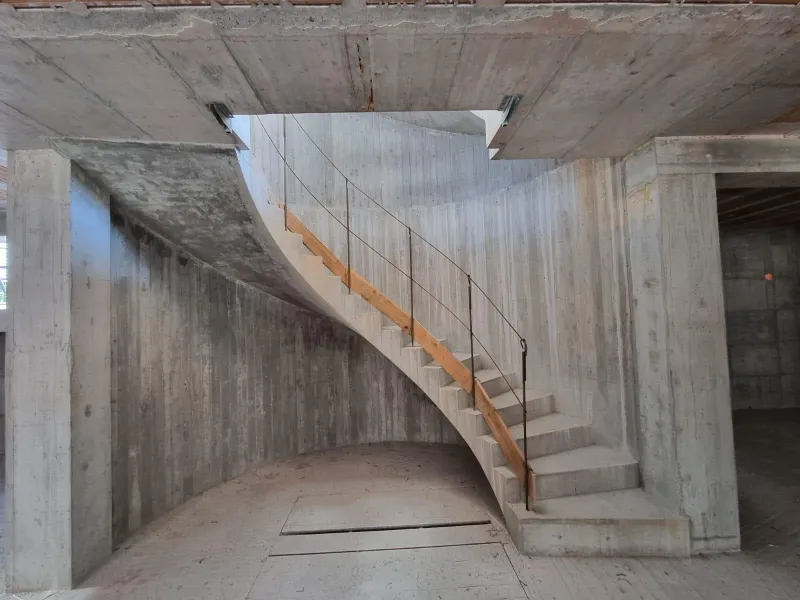 Istituto Giordano – fase di lavorazione in cantiere